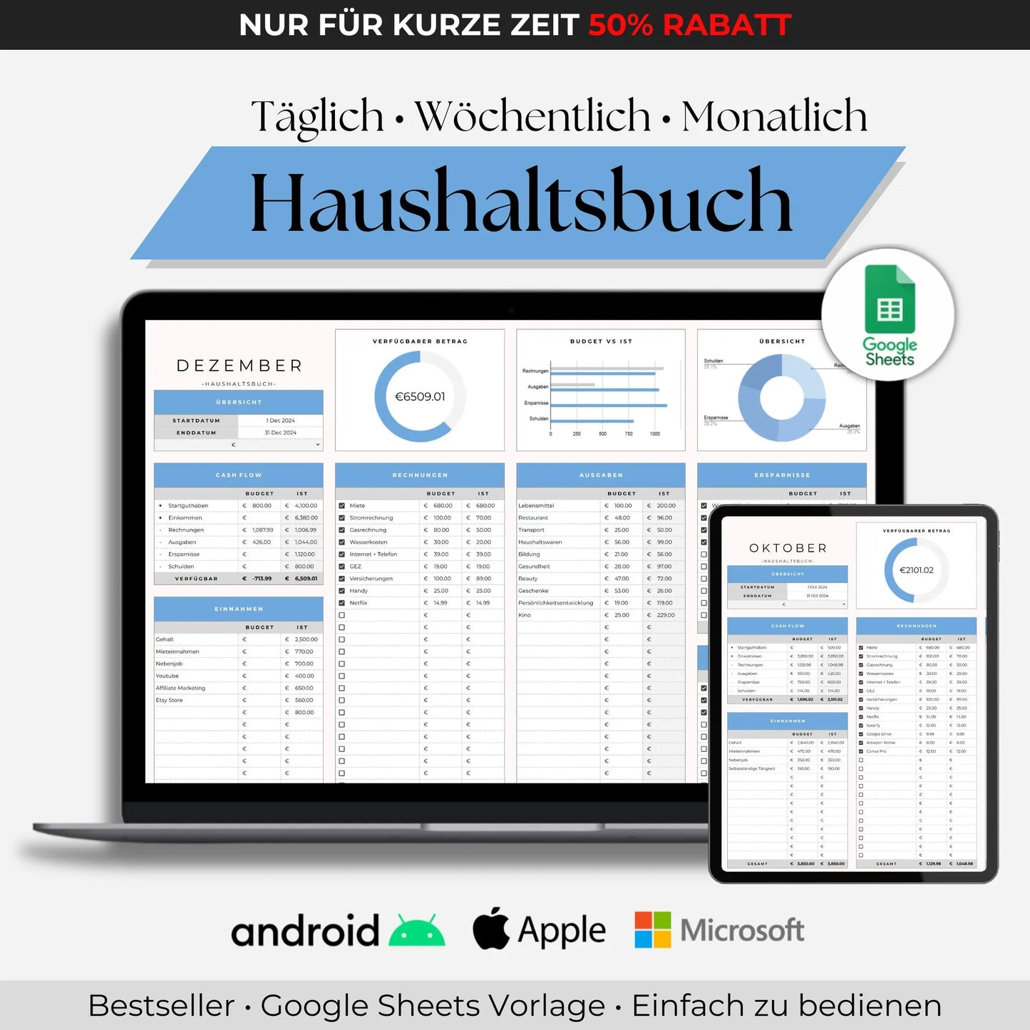 Einfaches Haushaltsbuch