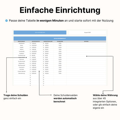 Schulden Tracker