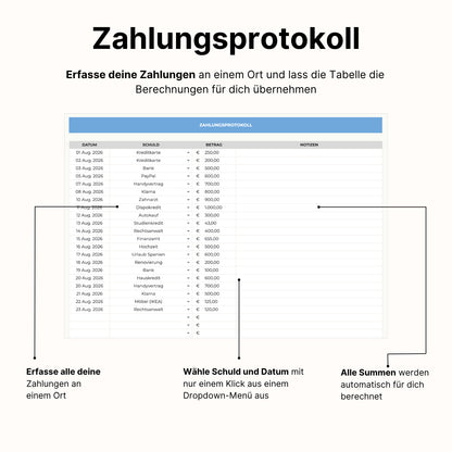 Schulden Tracker