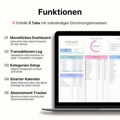 Haushaltsbuch Plus - Bunte Edition