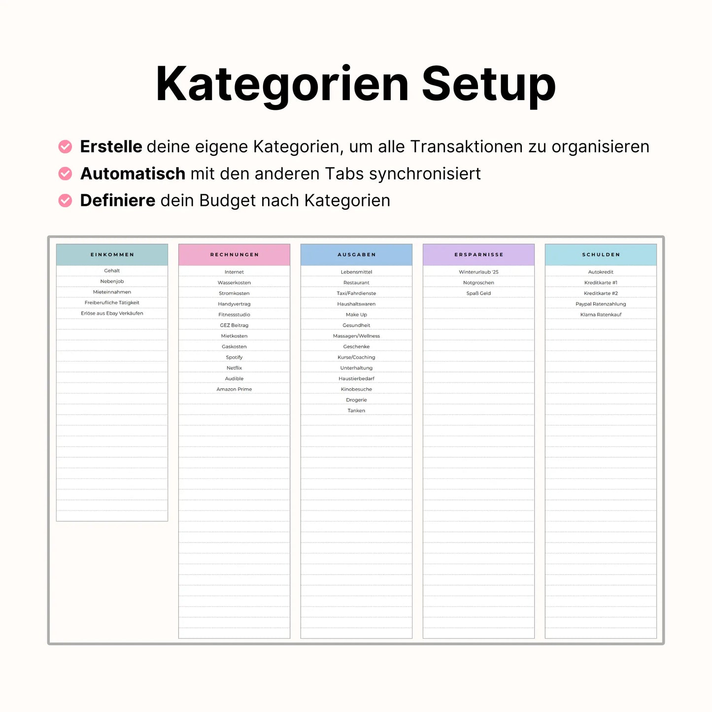 Haushaltsbuch Plus - Pink Edition