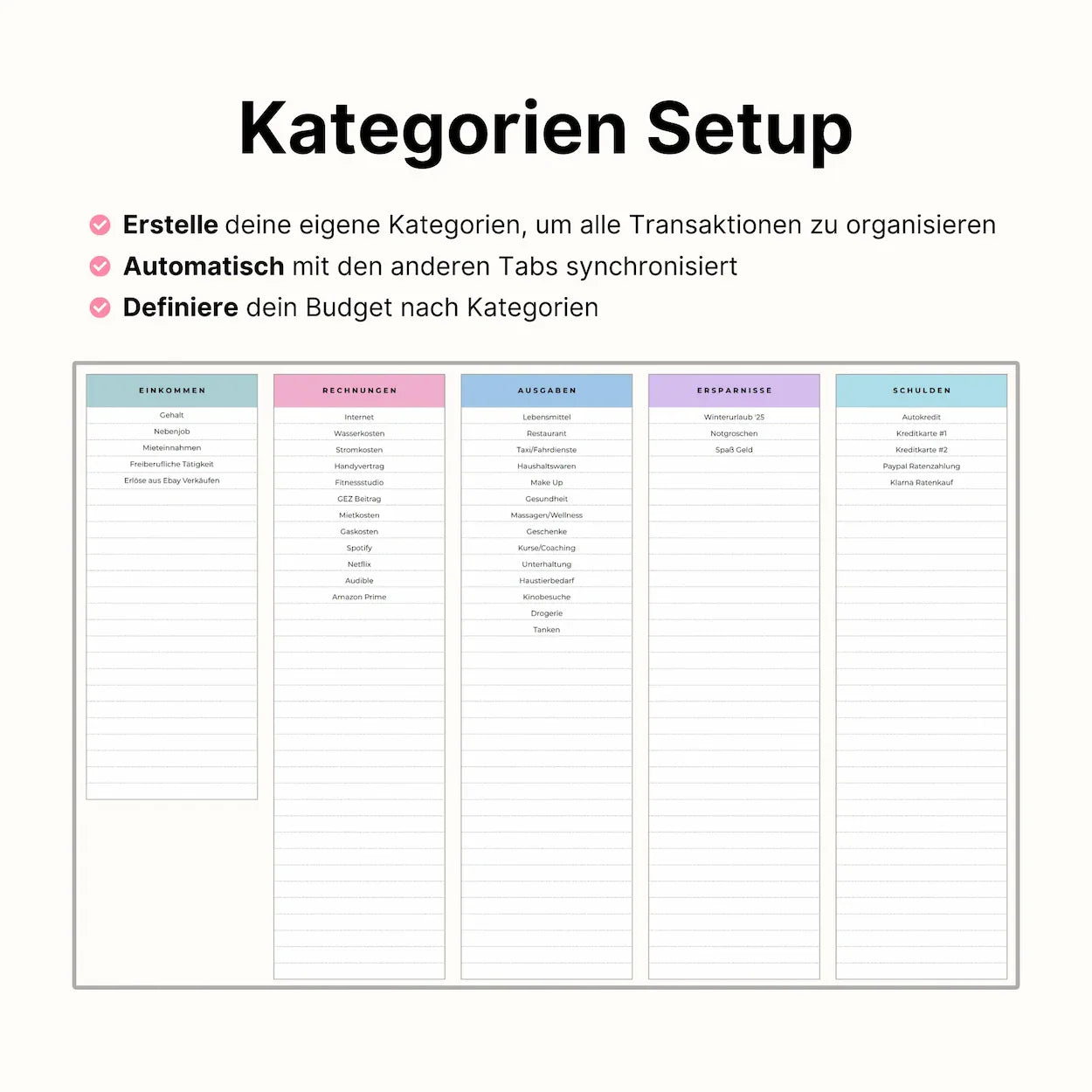 Haushaltsbuch Plus - Bunte Edition