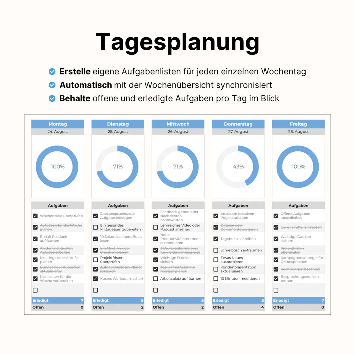 Wochen- & Tagesplaner