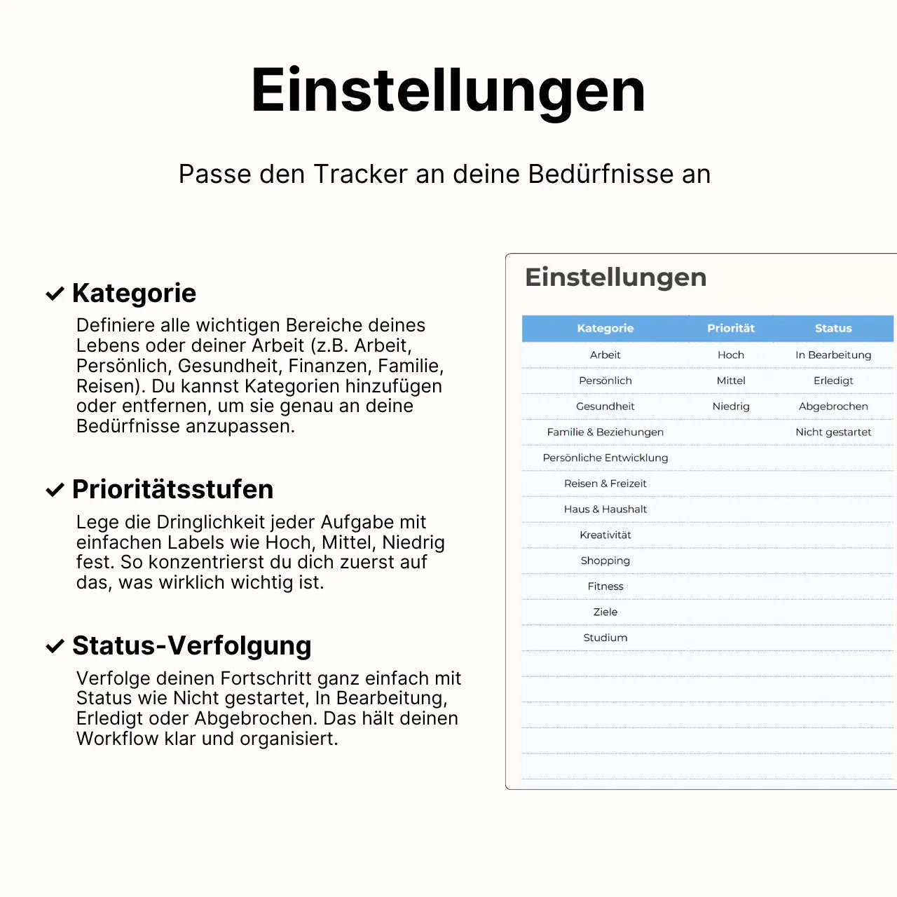 Aufgaben Tracker